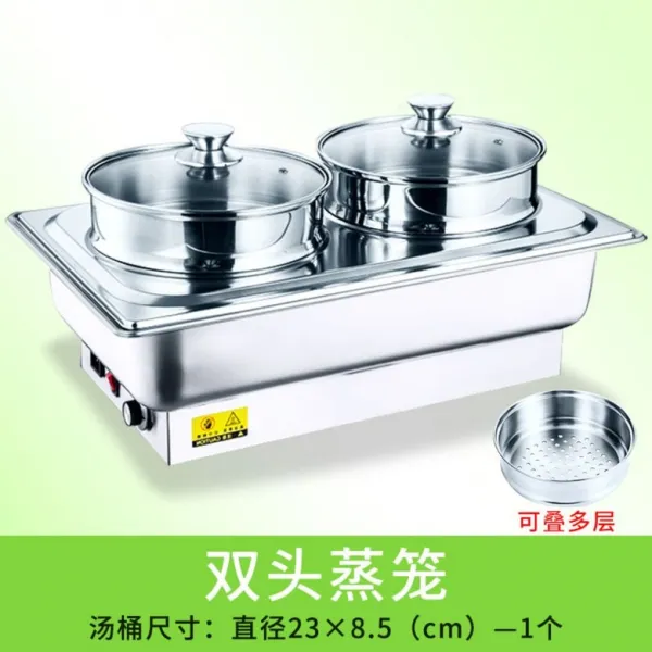 워머 보온 식당 뷔페 호텔 음식통 음식 푸드 커버 사각 식기 전기 가열, W