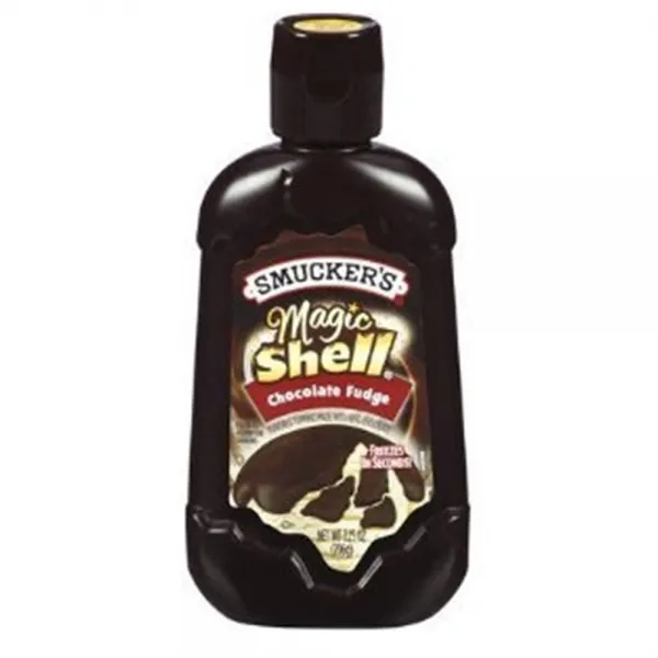 Smuckers Magic Shell 스머커스 매직 쉘 아이스크림 토핑 초콜릿 퍼지 7.25oz Bottles 4팩, 1개
