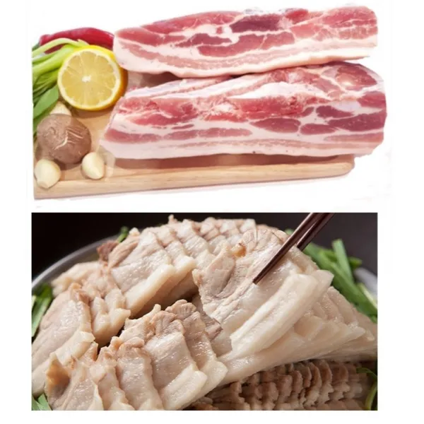 [템포크] 수육용 통오겹살 (2kg 3등분)보쌈용 미박통삼겹살 바베큐 동파육, 1팩, 2kg