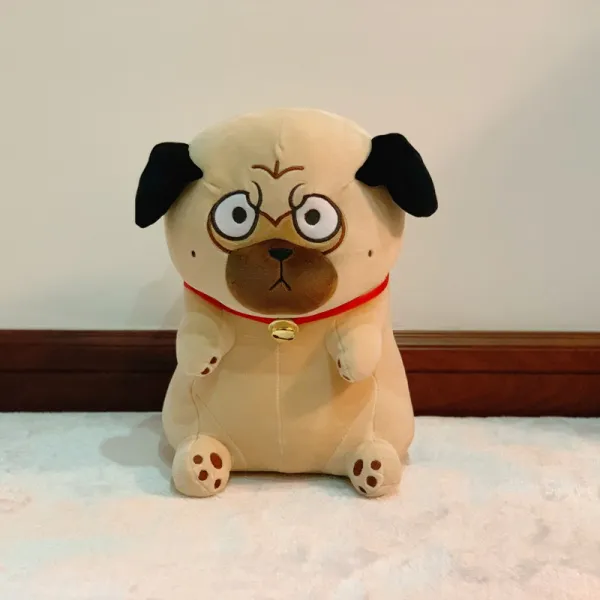 비직구 발바리는 불독 인형 바자 블랙 주변 깜짝 놀라다 선물 여 발렌타인데이 피규어, 부드러운 플패딩 55 센치