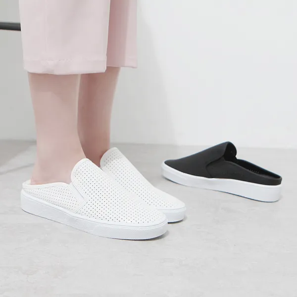 트루디제이 여성용 캐주얼 블로퍼 스니커즈 여자 단화 여름 슬리퍼 실내화