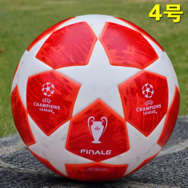 유럽축구연맹 Uefa 챔피언스리그 어린이 성인 5호 4호 초중고생 훈련대회 전용볼 축구공 로터스 루트 결승 4호 빨간색과 흰색