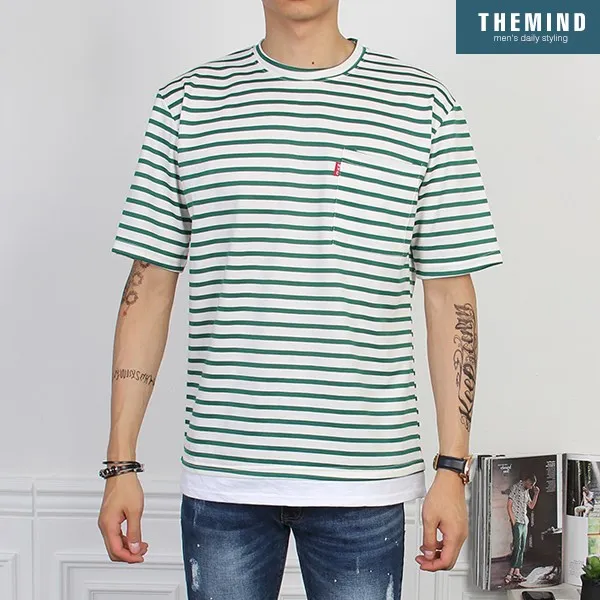 더마인드 Nfnyc라벨st레이어드반팔r