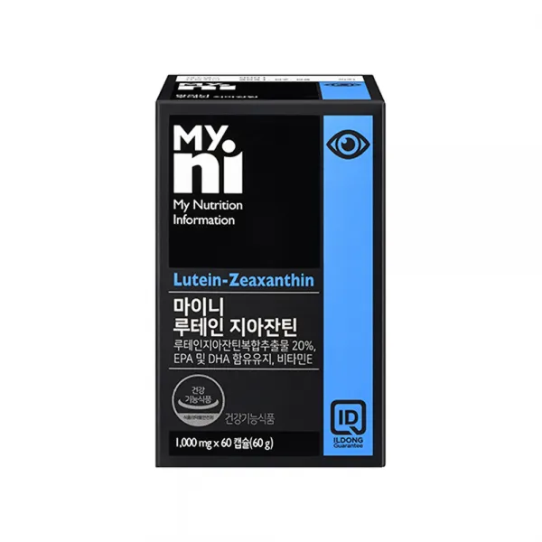 일동제약 루테인 지아잔틴 헤마토코쿠스 눈 건강 영양제 오메가3 rtg 알티지 EPA DHA 함유유지 금잔화 빌베리 아스타잔틴 결명자 구기자 식물성분 루태인 루데인 비타민A eye lutein 캡슐, 60p, 1000mg