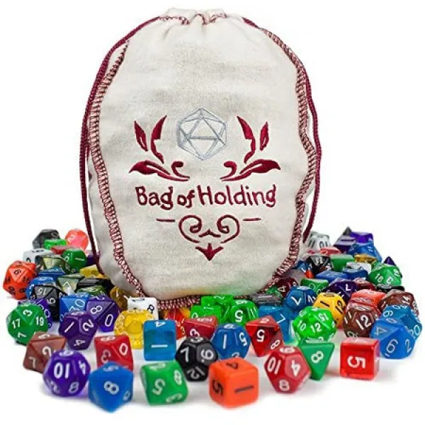 Wiz Dice wiz dyz bag of hold: 테이블 상판 롤플레잉 게임 솔리드 반투명 술래 소용돌이 섬광 불꽃을, One Color