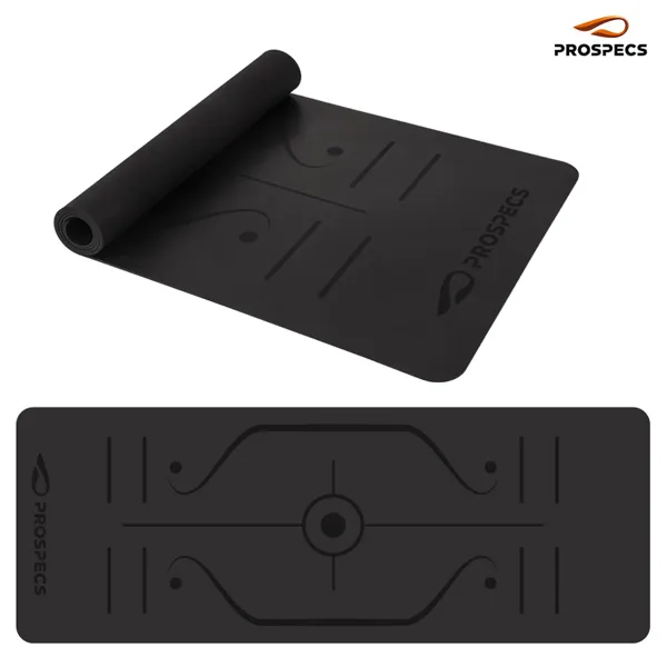  Prospecs Pu 요가매트 5mm 센터라인 전문가용 매트 블랙