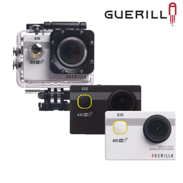 [게릴라] 액션캠 손떨림방지 4K UHD PRO8500, 컬러:화이트