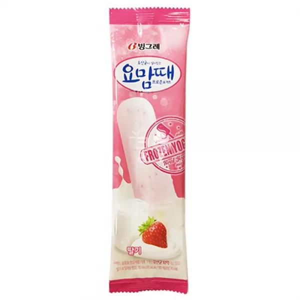 빙그레 요맘때 딸기바 1박스 40개입 바아이스크림 도매아이스크림 막대아이스크림 홈아이스크림 아이스크림 인기아이스크림 파우치아이스크림 펜슬아 1