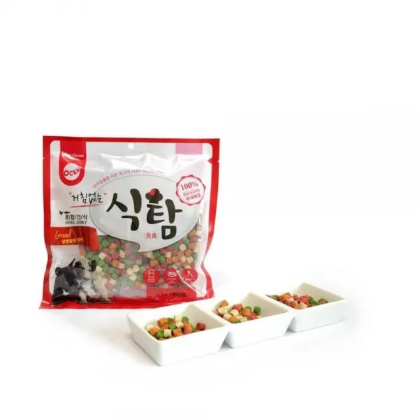 식탐 혼합간식 강아지간식 훈련용간식 300g 2개 애견
