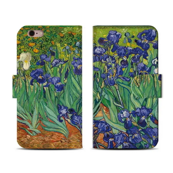  바보사랑 갤럭시a A8 A7 A5 _지갑다이어리케이스_푸른 아이리스 Gogh 