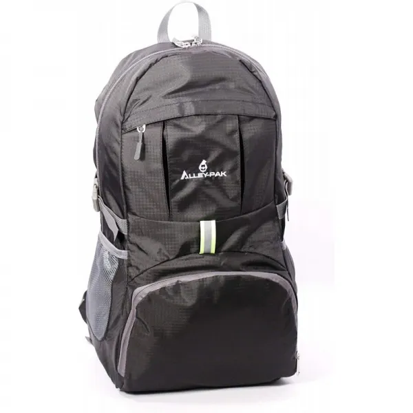 Alley-Pak 경량급 여행 하이킹 방수 Daypack 35L 반사판 블랙 배낭