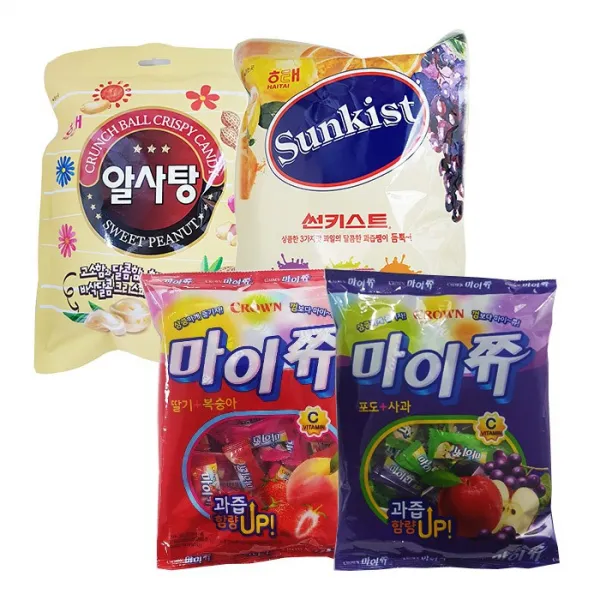 크라운 마이쮸 328g 딸복+포사+알사탕333g+썬키스트480g, 1set, 1469g