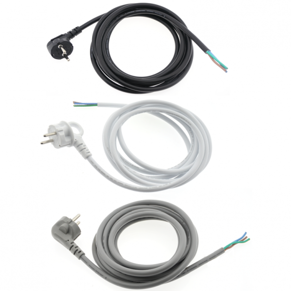 LED앤샵 전기코드선 전선 전기선 접지케이블 전원코드선 전선코드 1.5SQX3C (3M 5M) 220V 전기코드 파워코드 전원선 측면접지선 코드선 백색 회색, 2. 전기코드 - 백색 5M