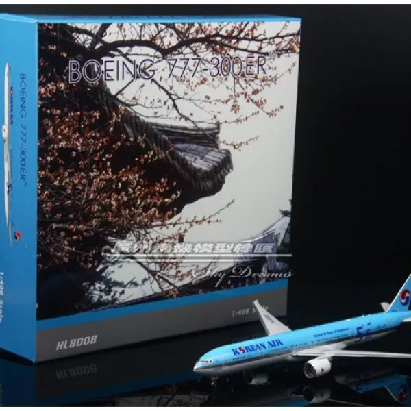 비행기모형 대한항공 1:400 보잉 B777 항공기 여객기 50주년기념 다이캐스트, 단일사이즈