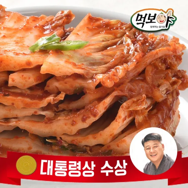 먹보야 국산 맛김치2kg kimchi 이씨네김치 대통령상수상 김치, 1개, 2kg
