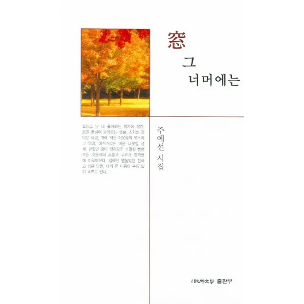 창 그 너머에는:주예선 시집 순수