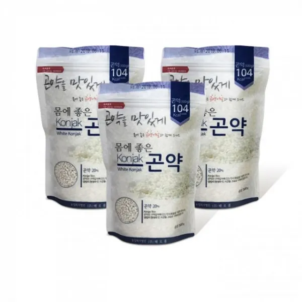 [CT2106] 몸에 좋은 화이트 곤약미(300g)3개 포만감 업!@ CT0BD295+(H2H-2040R)+BQLI+BQCI :MIL, 천t. 1, 천t. 본상품선택