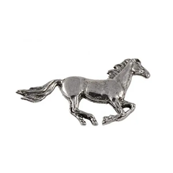 Creative Pewter Designs 말 급속도 포유류 백랍 옷깃 핀 브로치 보석 M132