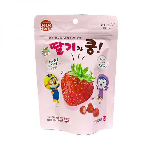 천연 딸기칩 100% 뽀로로 딸기가쿵, 10개