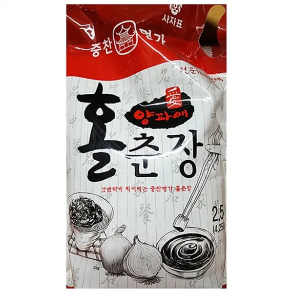 중찬명가 식자재마트 양파 홀춘장 중찬 2.5kg X4 양파 홀춘장 중찬 2.5k X4