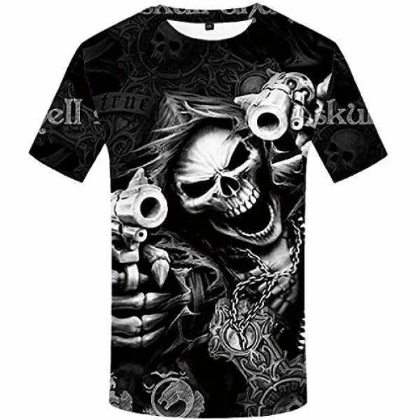 emlyn adrian skull t셔츠 해골 t-셔츠 tshirt 고딕식의 셔츠 조무래기 티 3차원 t-셔츠 애니메이션 말레 스타일