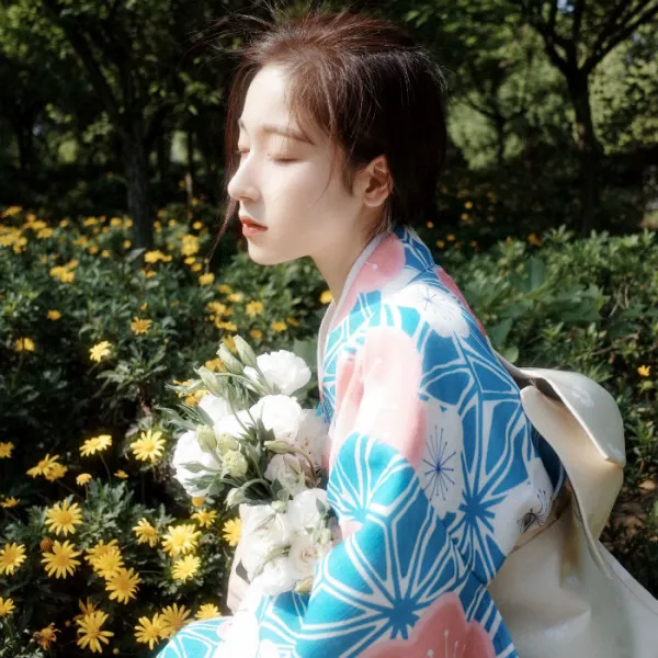소녀원피스 산새 와 색 봄 여름 일본 무드 샤워 가운 여성 클래식 리폼 현금을 지급하다