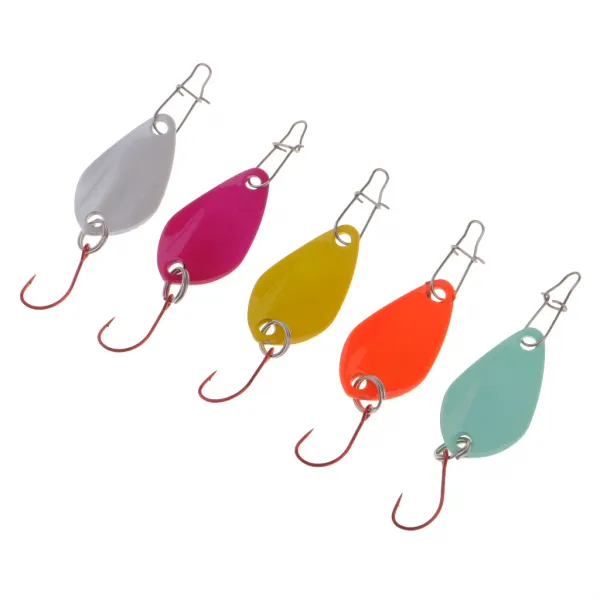 ZLD 단 하나 걸이 및 핀 2.5 cm / 1를 가진 5pcs 숟가락 어업 유혹 인공적인 미끼 