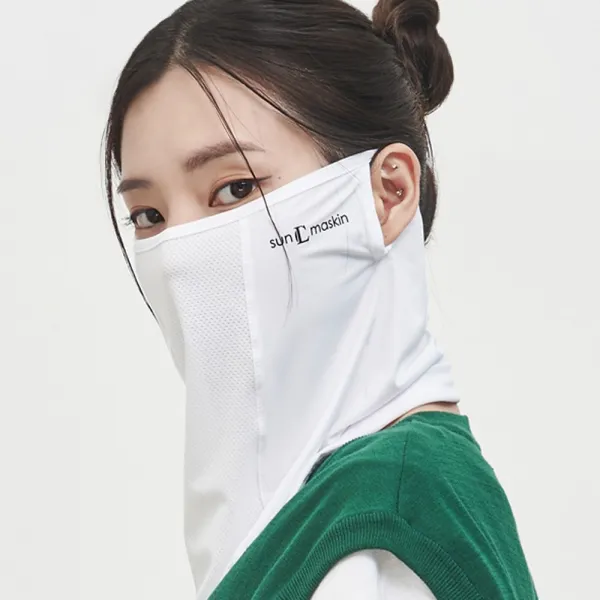 프리미엄 UV 썬마스킨 풀페이스 기능성 마스크, 화이트