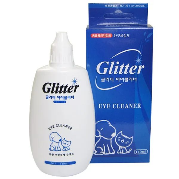 글리터 아이클리너 140ml 반려견눈관리 강아지눈건강 눈세정용품 눈곱제거, 기본선택, 선택사항(KY)