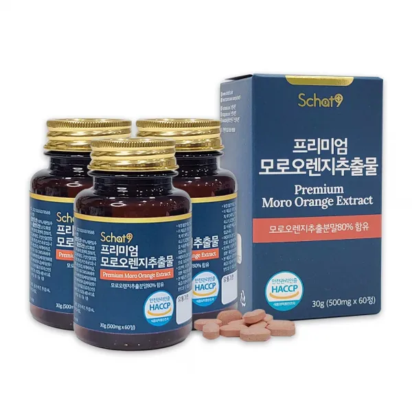 스캇나인 프리미엄 모로오렌지 추출물 60정, 3개