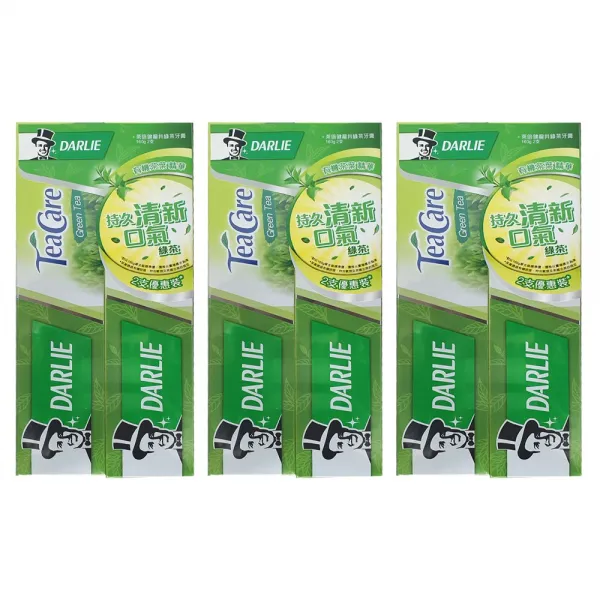 홍콩 DARLIE 달리치약 티케어 그린티 160g 6개