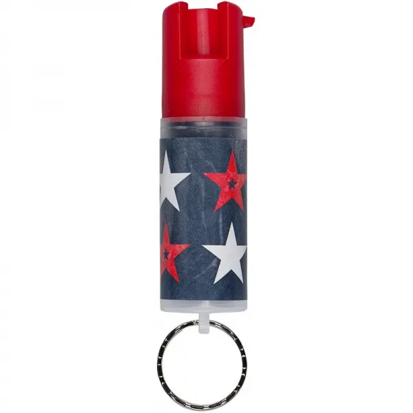 SABRE 3in-1 Pepper Spray - 고급 경찰력 - 키 링 25 버스트(최대 5배 다른 브랜드) & 10피트(3M) 범위: 스포츠 & 아, 단일옵션
