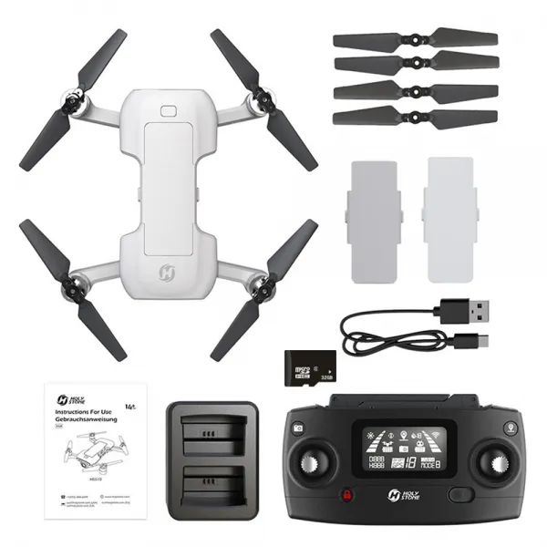 홀리스톤 HS510 2측짐벌 4K 카메라 GPS 접이식 드론 배터리2개 32분 비행시간 사은품 수납백 무료증정 국내AS 한글설명서