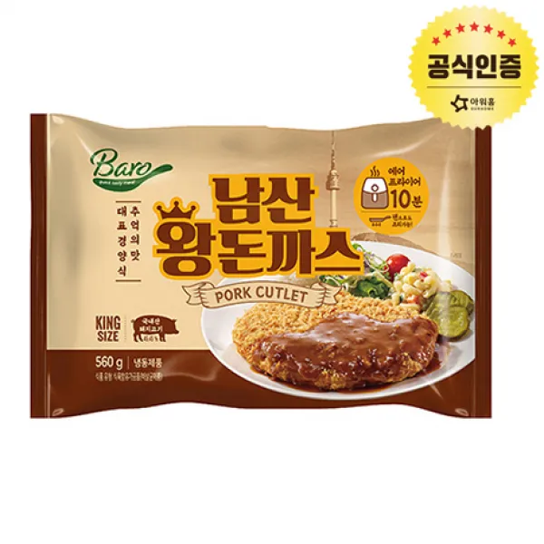 아워홈 남산왕돈까스 560g [에어프라이어], 1개, 560g, 기타