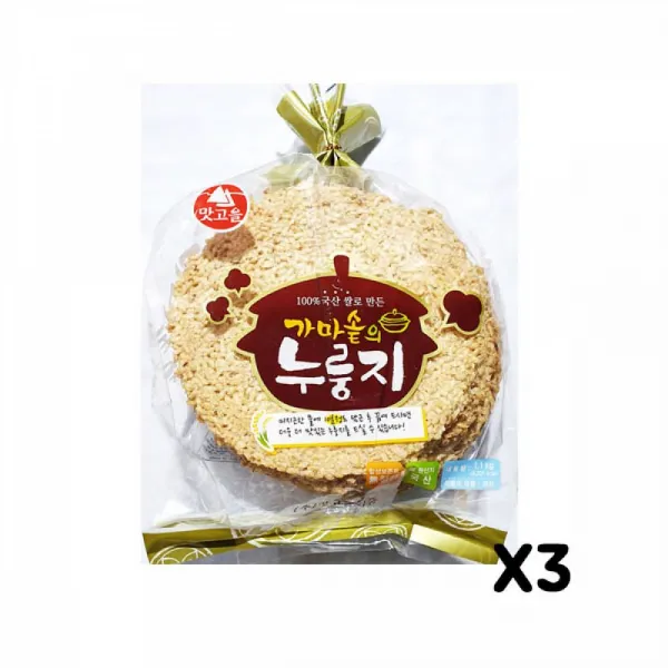 FK 누룽지(맛고을 1.1K)X3 끼니대용 간편음식 누룽지 눌은밥 아침간편식 즉석음식 간편아침