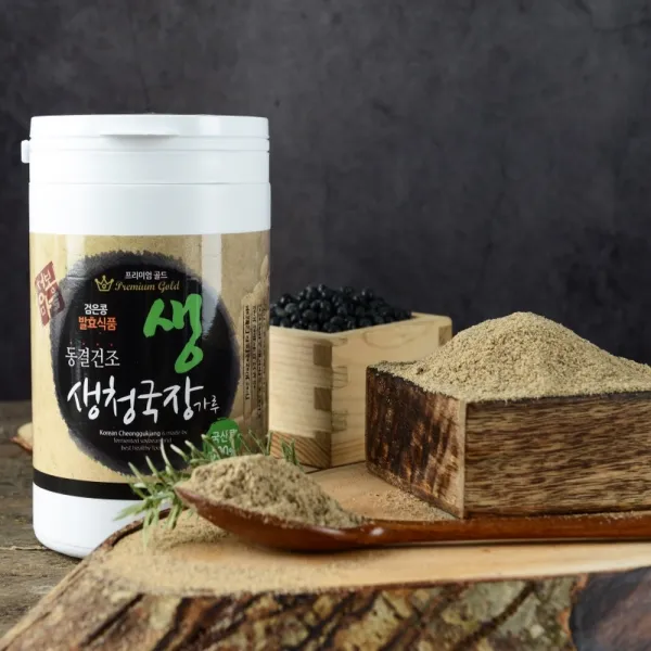 효소가 살아있는 동결건조 청보마을 생청국장가루 국산대두350g 해섭인증, 1개, 쥐눈이콩