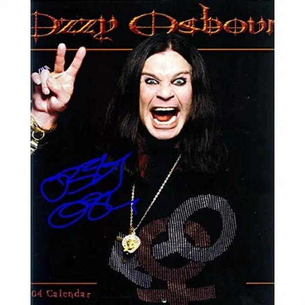 Ozzy Osbourne 로그인 인뿌라스 뿌리 뿌라 경악 서명 사진 15., 본상품, 본상품