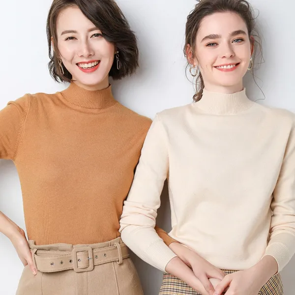 별천지 여성폴라티 캐시미어 여성 목티 폴라티 반목티 반폴라 니트티