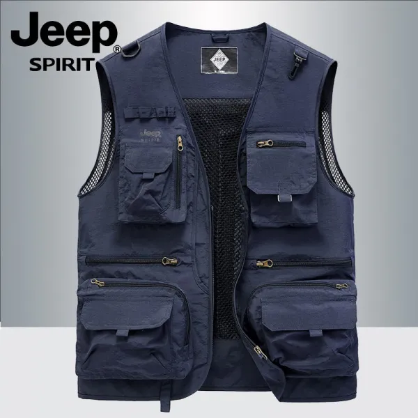 남자야상조끼 JEEP 지프 봄 여름 야외 베스트 남성 다포켓 카고 낚시 촬영 속건 민소매 나시 런닝 4774876406