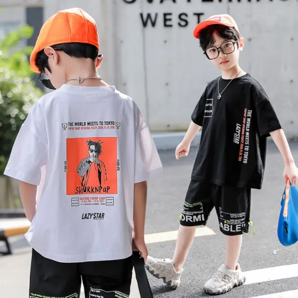 꼬마 목동 044t 등 담배 피는 프로필 티셔츠