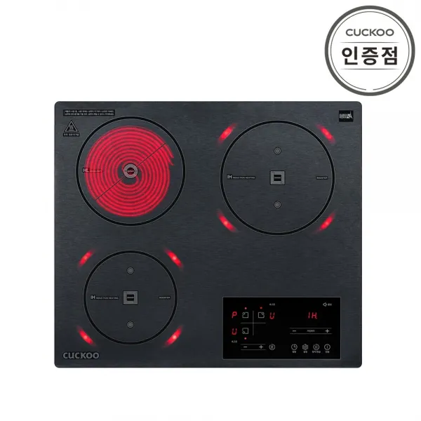 쿠쿠 CIHR-FL302FB 하이브리드 3구 전기레인지, 3. CIHR-FL302FB 빌트인(추가비용발생)