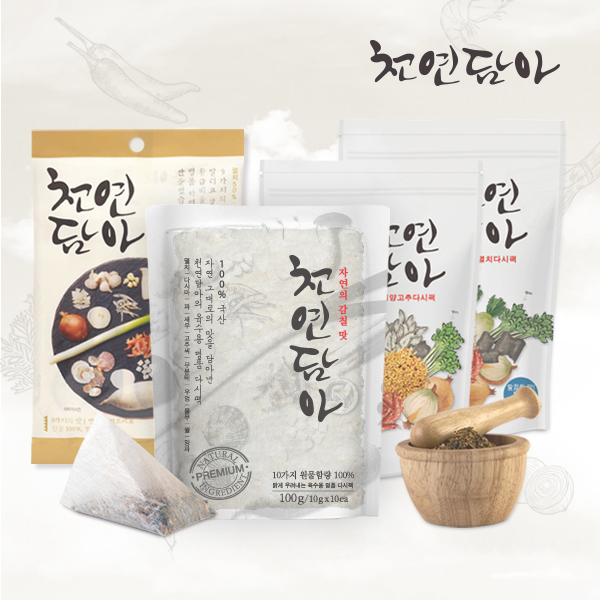  천연담아 명품다시팩&조미료 모음 11.칼칼한 청양고추다시팩 10gx10ea 3개세트