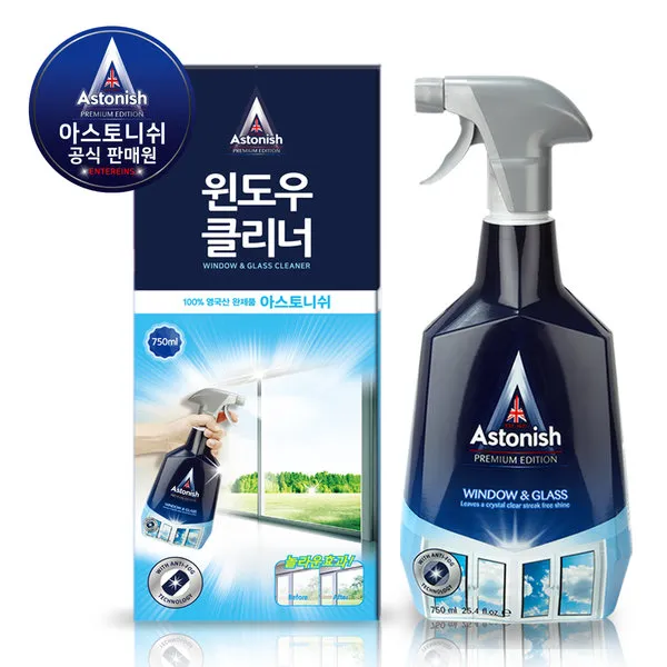 아스토니쉬 영국 정품 유리세정제 세제 윈도우세정제, 윈도우세정제, 750ml