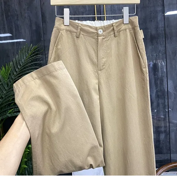 팬츠 순꼬리 고귀한 바지형 좋다 도착함 싶어 하지 않아 벗기다 스트레이트핏 캐주얼바지 여성 Xj939