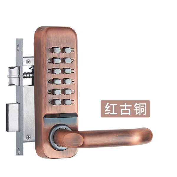 상관없다 방수 기계 모터 무기 야외 가든 버튼 자물쇠 사무실 방문 목 도날드 레드 옛적 （2대 ）단면 투 혀