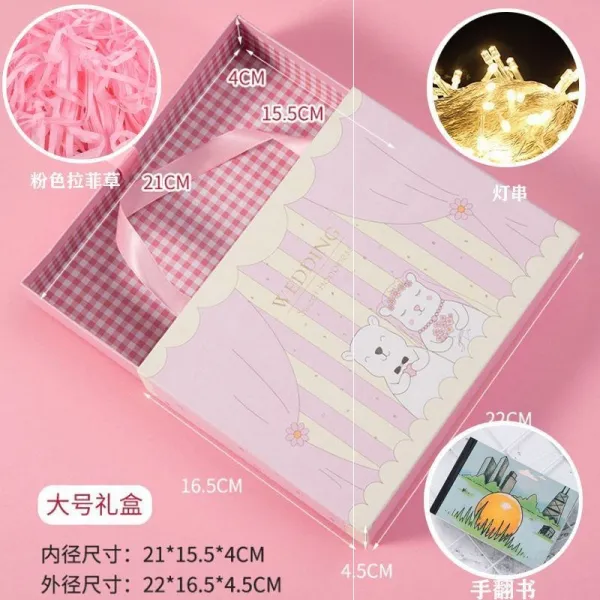프로포즈반지 고백 선물 여학생 팬시 숨기다 손 책장을 넘기다 애니메이션 공백 본 만화이다 4214876116