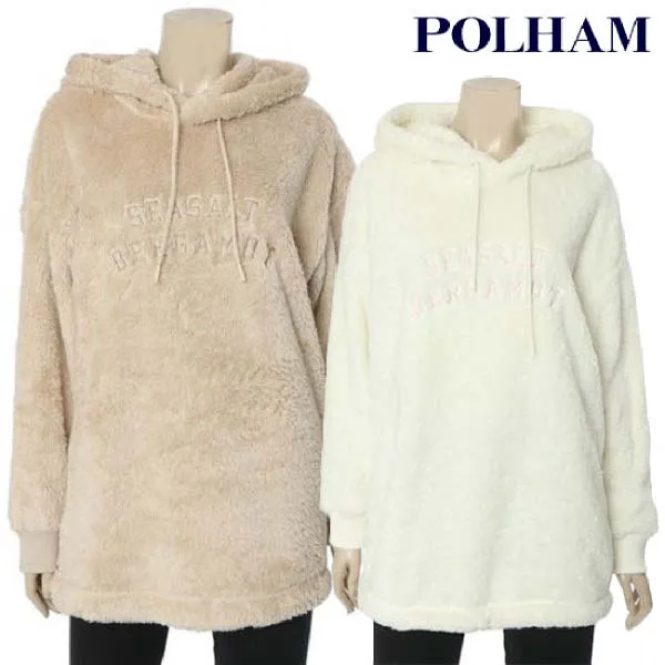  현대백화점 폴햄 Phz4th2030 여성용 플리스 오버핏 후드 티셔츠