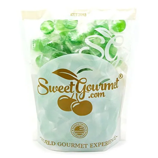 SweetGourmet Edas Sugar Free 하드 캔디 그린 애플 코셔 소르비톨 저염 뒷맛 없음 1 파운드 PROD1540025, 상세 설명 참조0
