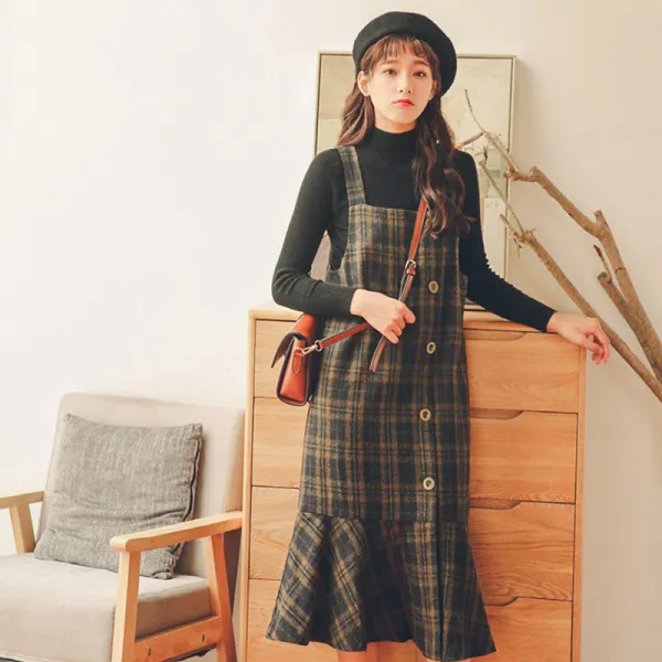 스텔라 여성멜빵원피스 롱Y14