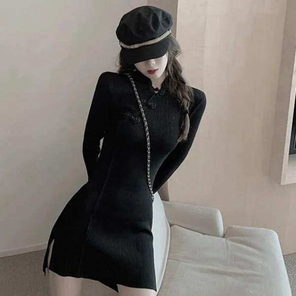 뉴스타일 여자 미디원피스 봄신상 니트 원피스SI1731